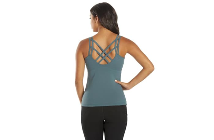 everyday yoga radiant solid strappy tank